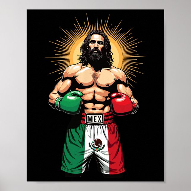 Poster Trechos in a box mexicanos do Cristo Jesus (Frente)