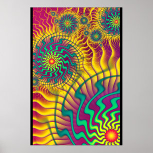 Poster Trecos Coloridos Abstratos
