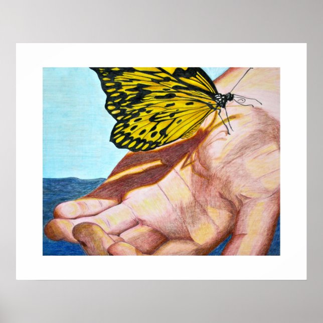 Póster Tree Nymph em Mão (Frente)