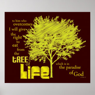 Poster Tree of Life Christian Scripting