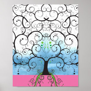 Poster Tree of Life Tree illustration