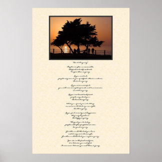 Poster Tree Silhouette Faça Mesmo Assim