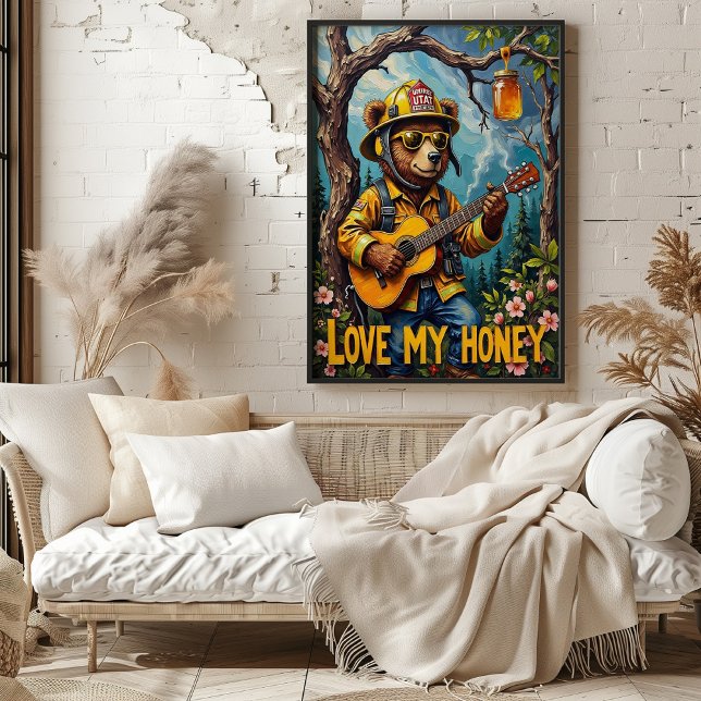 Poster Tree Top Troubadour: Música Florestal do Urso (Criador carregado)