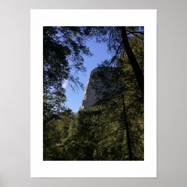 Poster Treeview Yosemite Verde Cor Azul Fotografia (Frente)