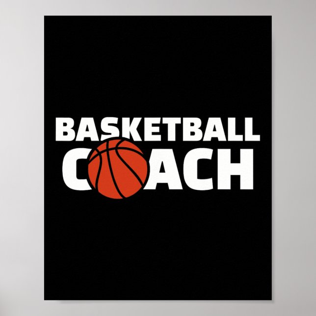 Poster Treinador de Basquete (Frente)