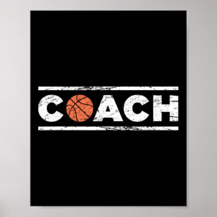 Poster Treinador de Basquete Distinto