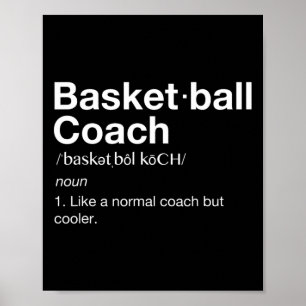 Poster Treinador De Basquete Oferece Diversão De Basquete