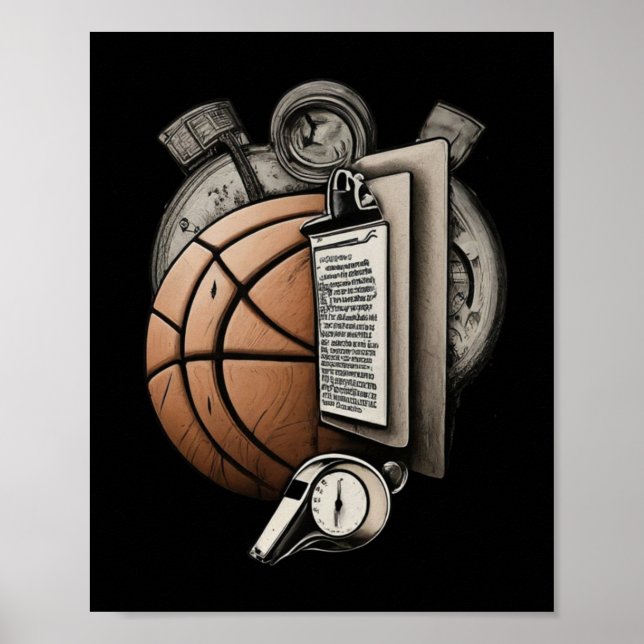 Poster Treinador de Basquete - S (Frente)