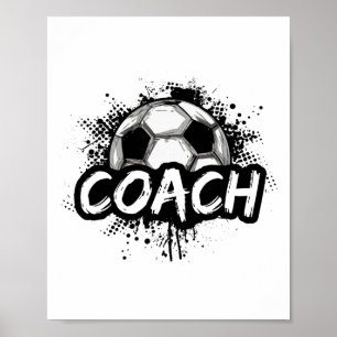 Poster Treinador de Futebol para Homens e Mulheres Camise