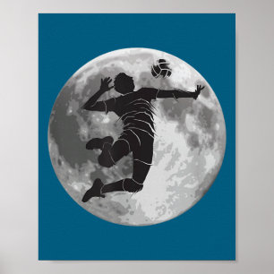 Poster Treinador de jogador de voleibol Fã Volei Criança 