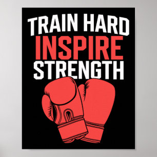 Poster Treinador de Kickboxing Fitness Intenso Autodefesa