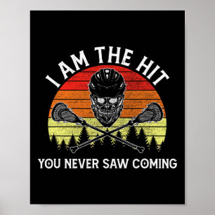 Poster Treinador de Lax Goalie Ball Esporte do Jogador de