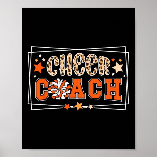 Poster Treinador de Torcida Coach Leopard Treinador de Ch (Frente)
