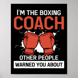Poster Treinador do Boxer Boxing Club Kickboxing Boxing C