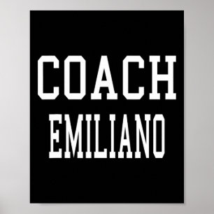Poster Treinador Emiliano Futebol Personalizado de Futebo