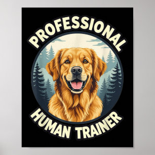 Poster Treinador Humano Profissional de Golden Retriever