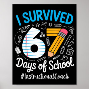 Poster Treinador Instrucional Sobreviveu 67 Dias De Humor