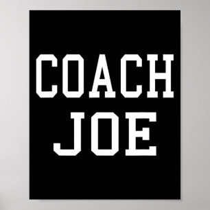 Poster Treinador Joe Time de Futebol Futebol Americano Be