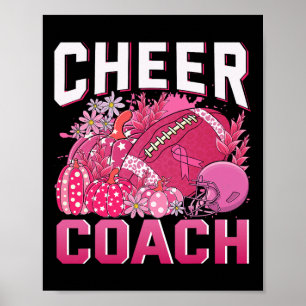 Poster Treinador Pink Ribbon Futebol de Breve Sensibiliza