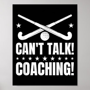 Poster Treinamento Can't Talk - Treinador de Hóquei de Ca