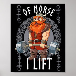 Poster Treinamento De Musculação Gym Do Nórdico Eu Levant