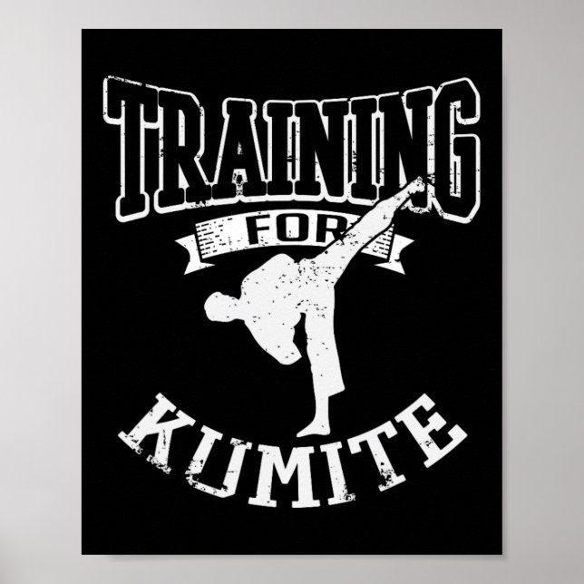 Poster Treinamento Para Kumite Mma Karate Taekwondo Marti (Frente)