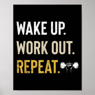 Poster Treino Acorda Inspiração E Motivação Academia Gi