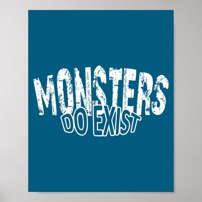 Poster Treino de Existência de Monstros Retro Ferro (Frente)