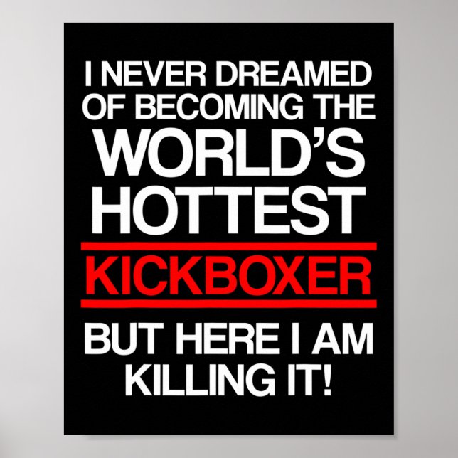 Poster Treino de Kick Boxing Sonhado Kickboxing (Frente)
