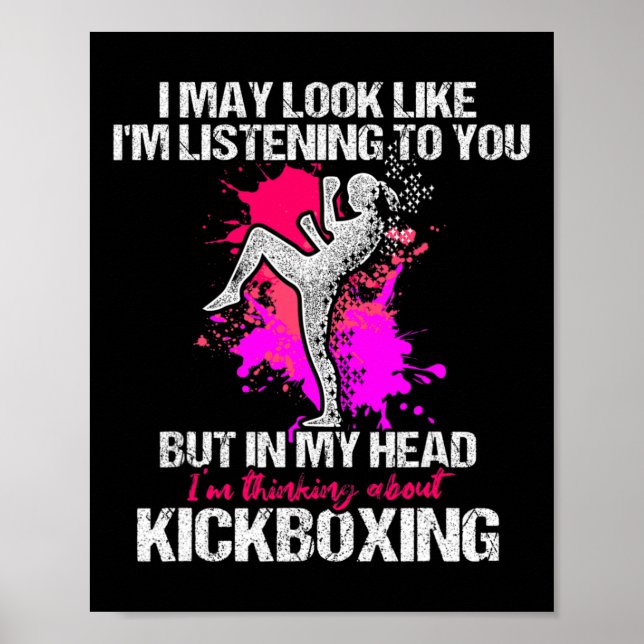 Poster Treino de Kickboxing Audioso de Kick Boxing  (Frente)