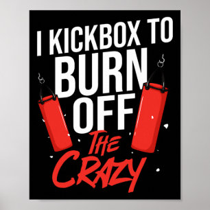 Poster Treino de Kickboxing Cardio Kickboxer Iniciante 