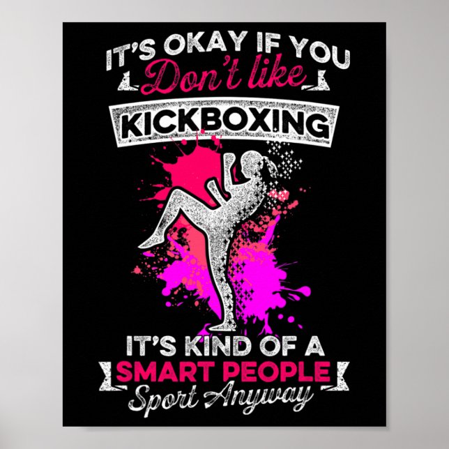 Poster Treino de Kickboxing Como Kick Boxing (Frente)