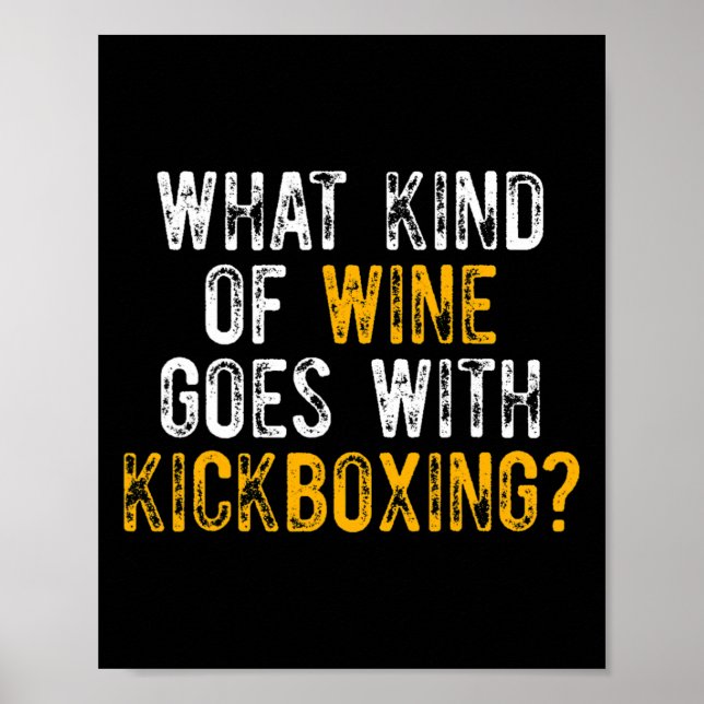 Poster Treino de Kickboxing Kick Boxing _1  (Frente)
