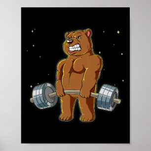 Poster Treino de peso morto na Bear Gym