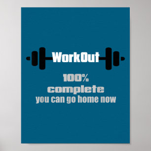 Poster Treino Motivacional Ativado pelo Suor Completo Aca