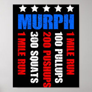 Poster Treino patriótico do dia da memória Murph 2021 wod
