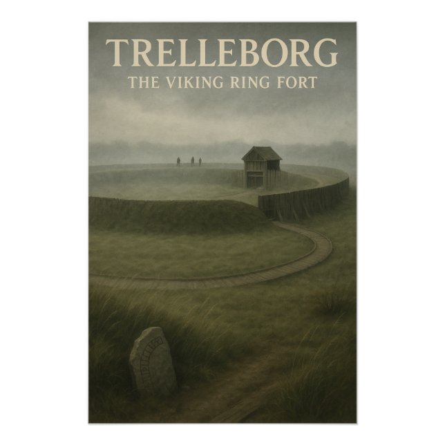 PÓSTER TRELLEBORG — O FORTALECIMENTO CIRCULAR VÍKINGUE (Frente)