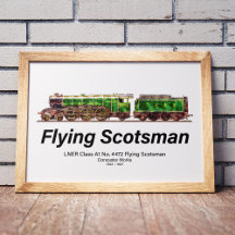 Trem a vapor Flying Scotsman locomotiva inglesa