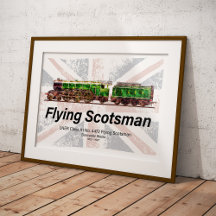 Trem a vapor Flying Scotsman locomotiva inglesa
