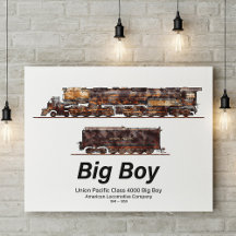 Trem a Vapor Vintage Big Boy Locomotiva Americana