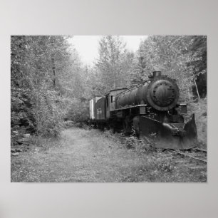 Póster Trem aposentado do vapor