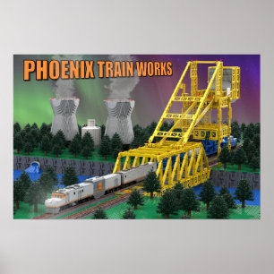 Poster Trem Atômico PTW na Ponte