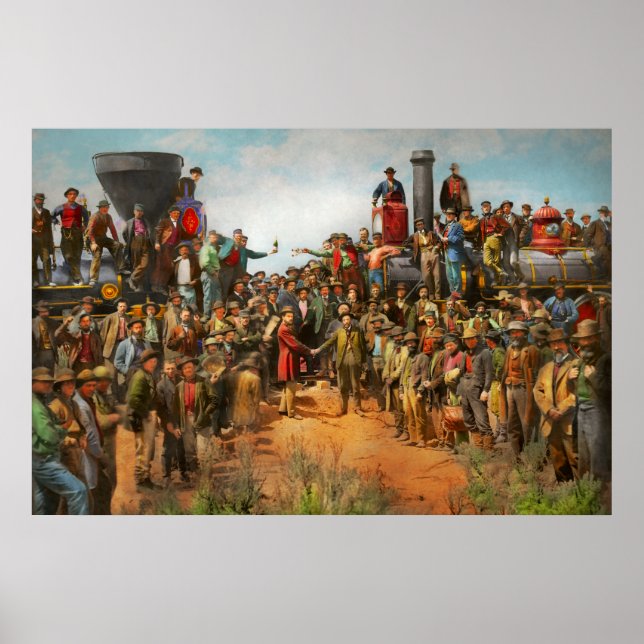 Poster Trem - Civil - A foto do champanhe 1869 (Frente)