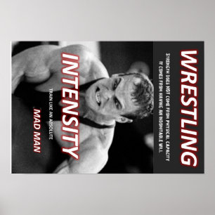 PÓSTER TREM COMO UM HOMEM LOUCO - WRESTLE