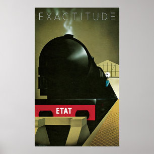 Póster Trem da exatidão