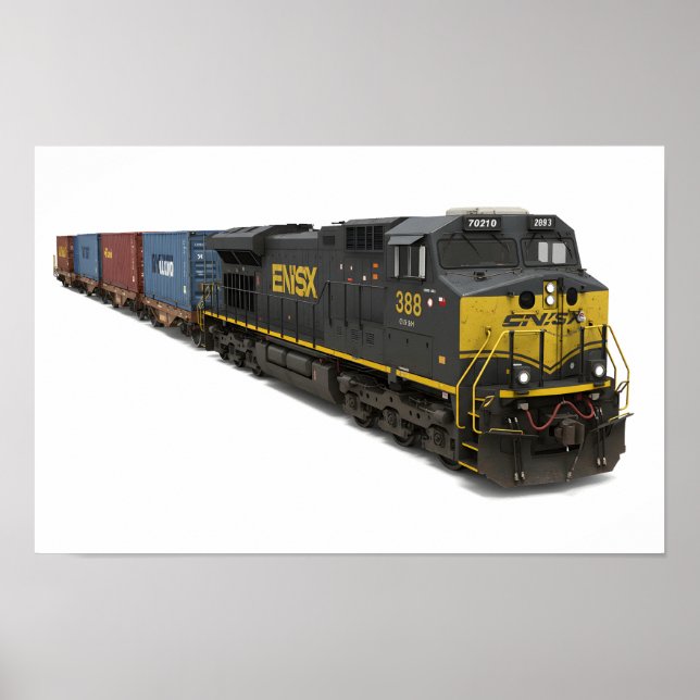 Poster Trem de Carga de Dessalinização (Frente)