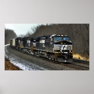Poster Trem de carga indo para leste