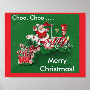 Póster Trem de Doces do Papai Noel