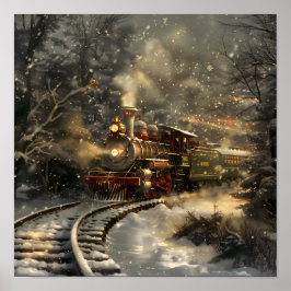 Poster trem de Natal