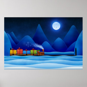 Poster trem de Natal